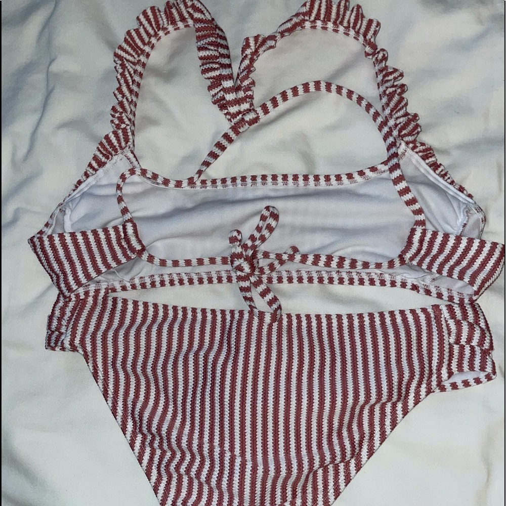 Pink and Fold flaked Swim Suit set